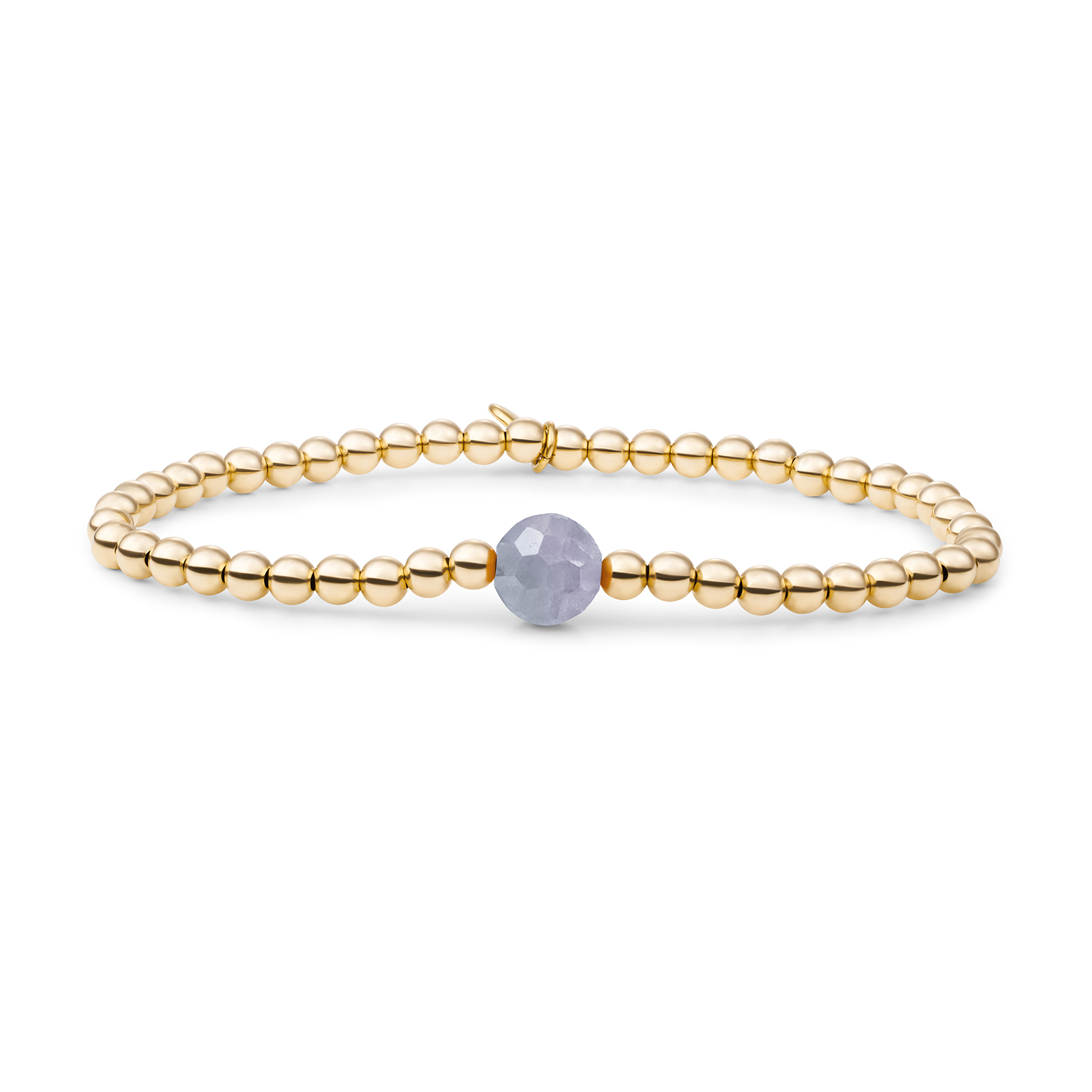 Sparkling Jewels Bracelet | Ice Blue Quartz Core - Gold
