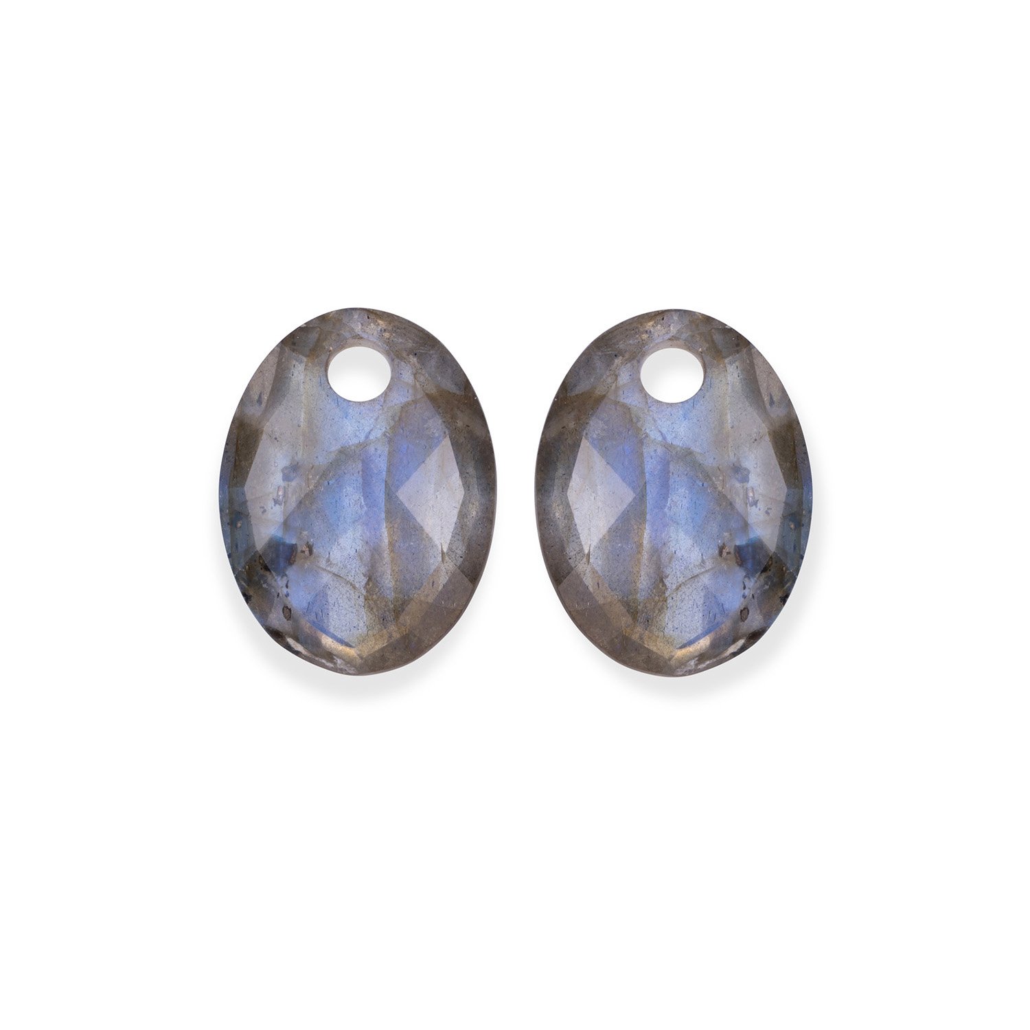 Earstones I Medium Oval Labradorite