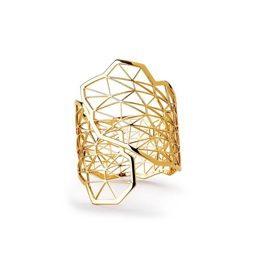 een 18 krt geelgouden ring Niessing, model Topia Vision