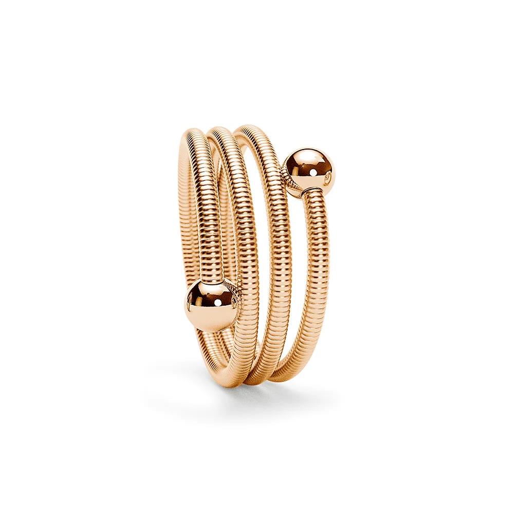 een 18 krt rose gouden ring Niessing model Colette C met 3x wikkelingen
