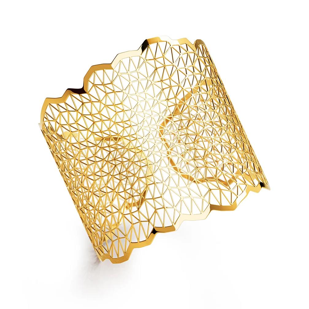 een 18 krt geelgouden armband Niessing model topia vision space 
