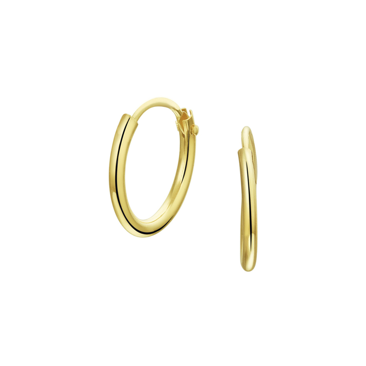 14k. Geelgouden Creolen

