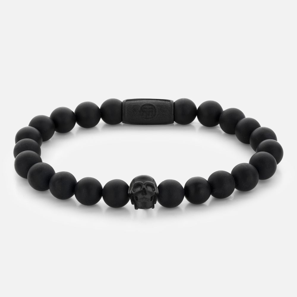 Deze armband is van het merk Rebel & Rose. Het is een herensieraad. De armband is zwart van kleur.