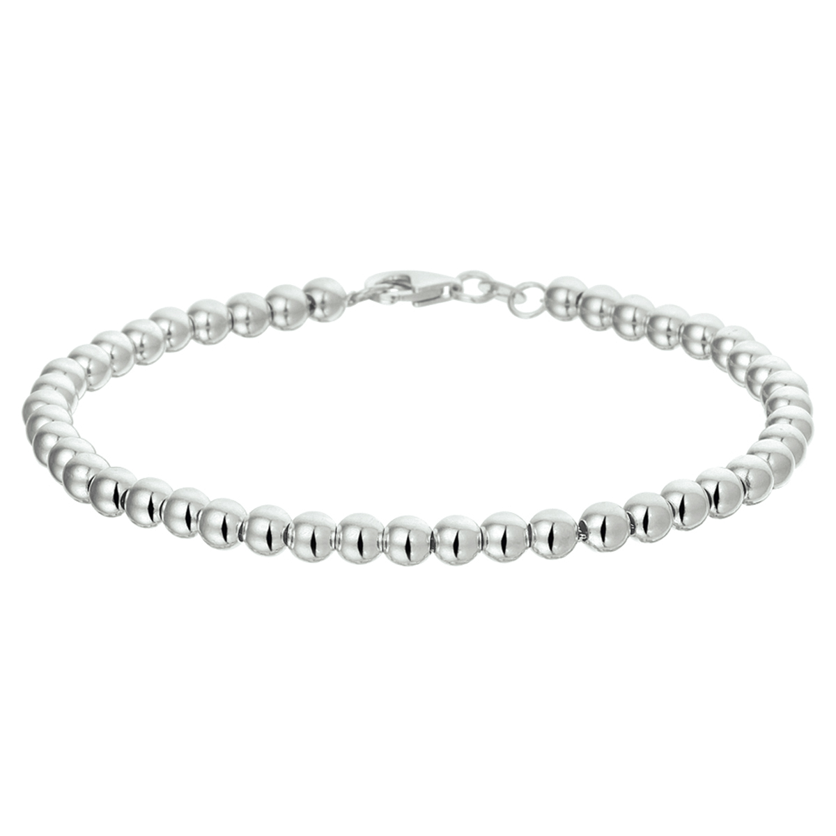 Zilveren bolletjes armband