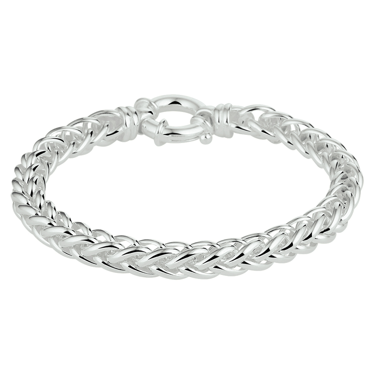 Zilveren Vossstaart Schakel Armband 19cm