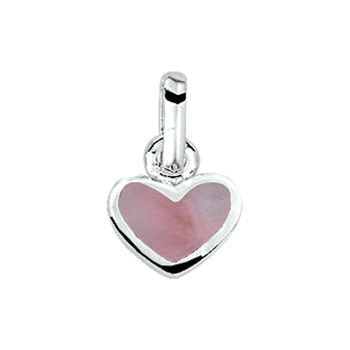 Zilver hartje bedel