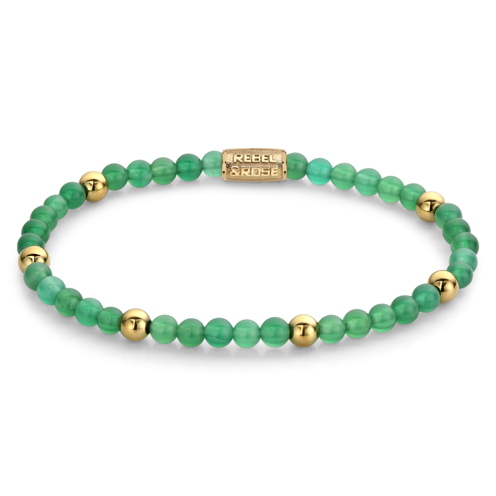 Deze armband is van het merk Rebel & Rose. Het is een damessieraad. De armband is goud van kleur.