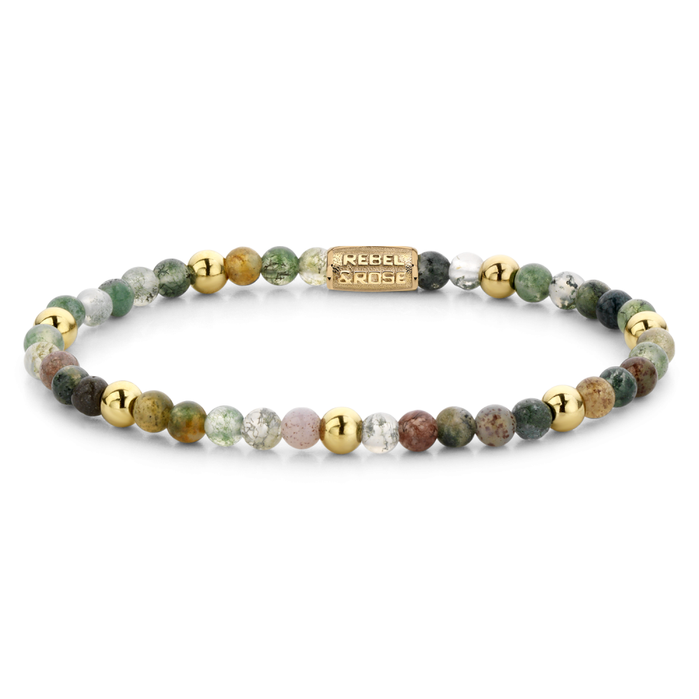Deze armband is van het merk Rebel & Rose. Het is een damessieraad. De armband is goud van kleur.