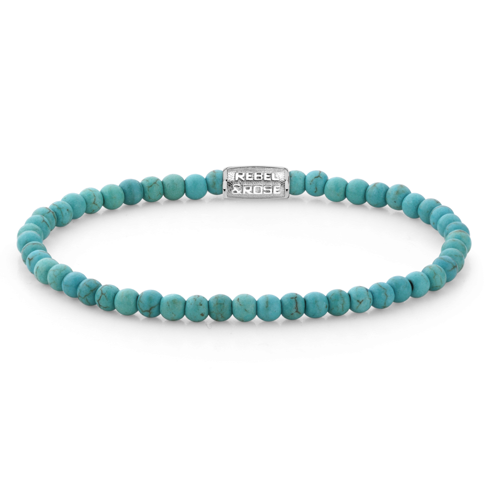 Deze armband is van het merk Rebel & Rose. Het is een damessieraad. De armband is blauw van kleur.