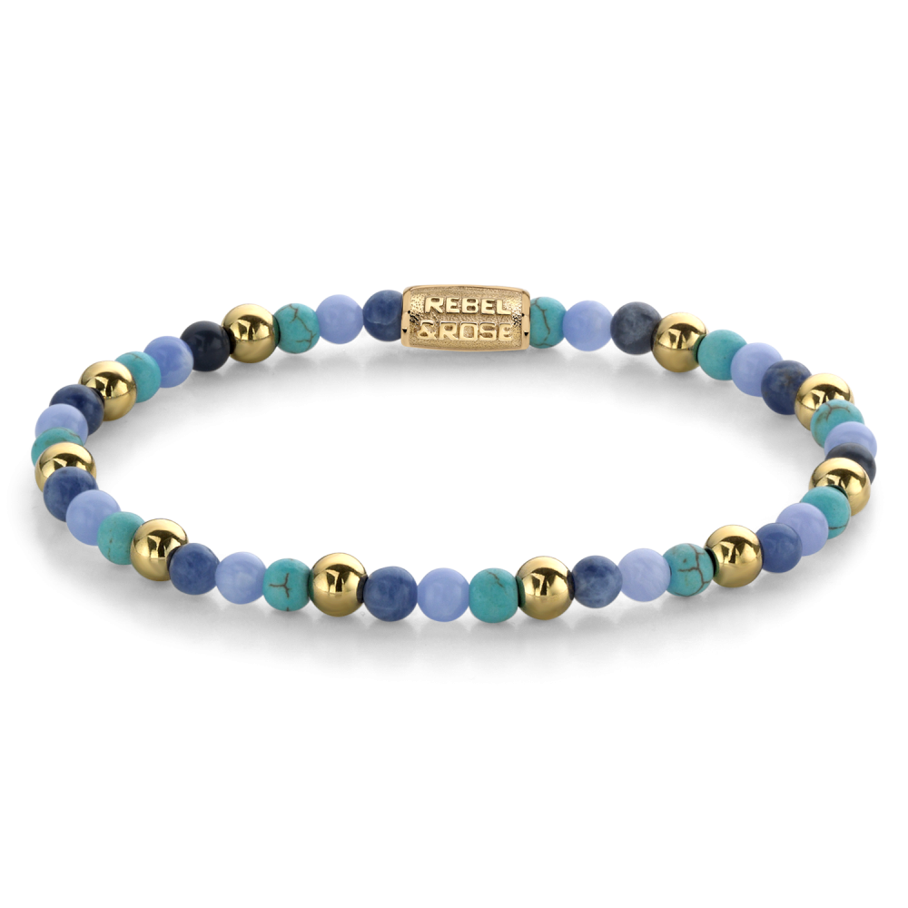 Deze armband is van het merk Rebel & Rose. Het is een damessieraad. De armband is goud van kleur.