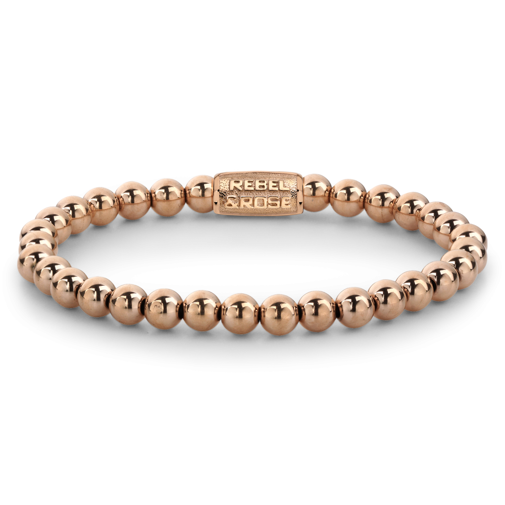 Deze armband is van het merk Rebel & Rose. Het is een damessieraad. De armband is rosegoud van kleur.