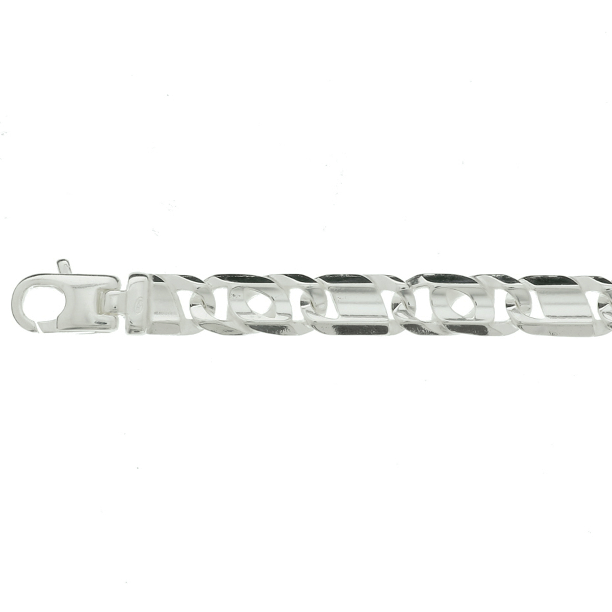 Beschrijving: Zilveren collier met arendsoog schakel. 
Uniekenummer serie: 33401
Verpakt per: 1
Doelgroep: unisex
Breedte: 7 mm
Langste lengte: 60 mm