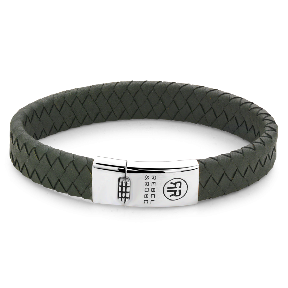 Rebel en Rose armband, Braided Flat 925 Ranger M