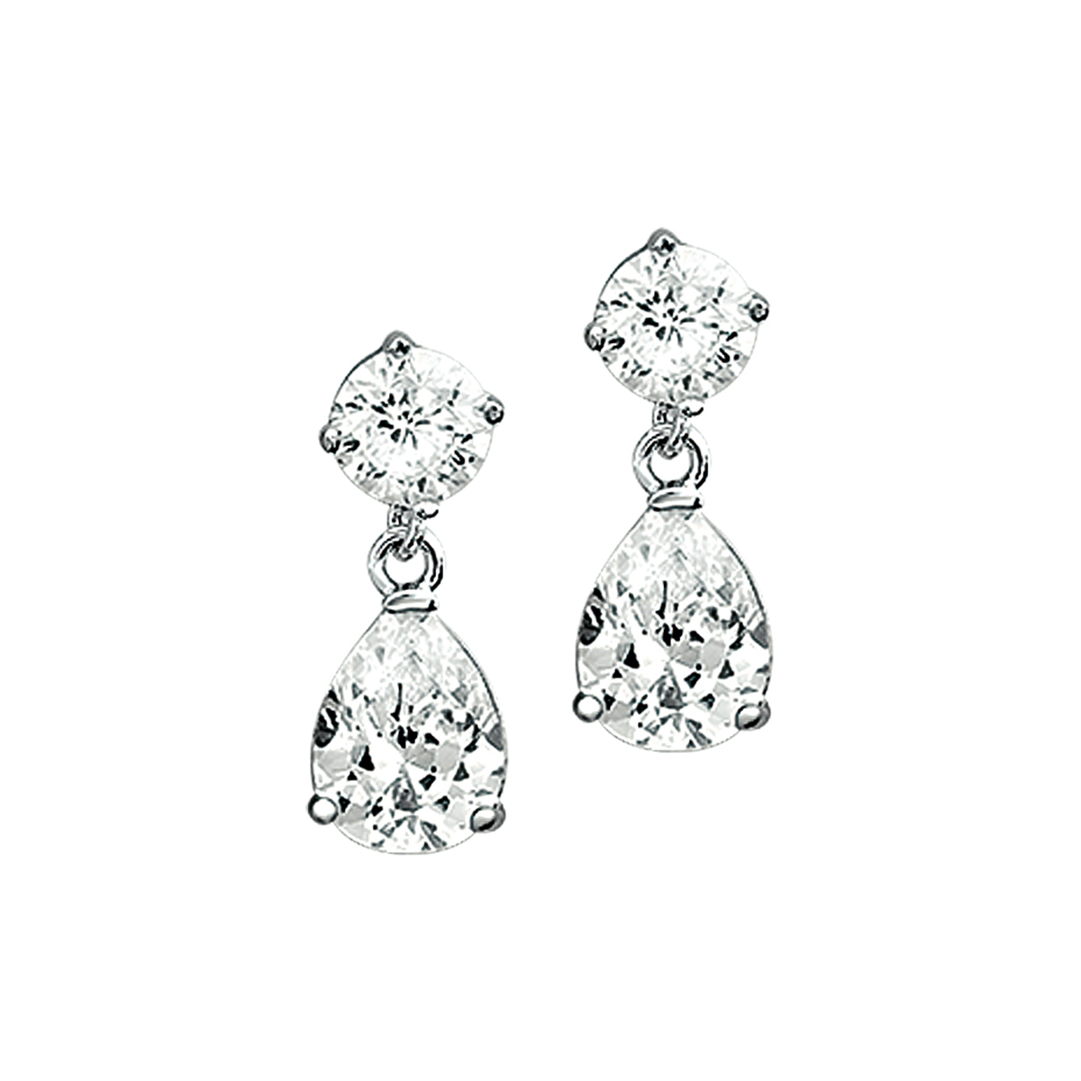 Beschrijving: Gerhodineerd zilveren oorhangers met zirkonia. De maten van de stenen zijn 5mm en 9x6mm.
Doelgroep: dames
Breedte: 6 mm
Hoogte: 18.5 mm
Zetting: solitaire (chatonzetting)