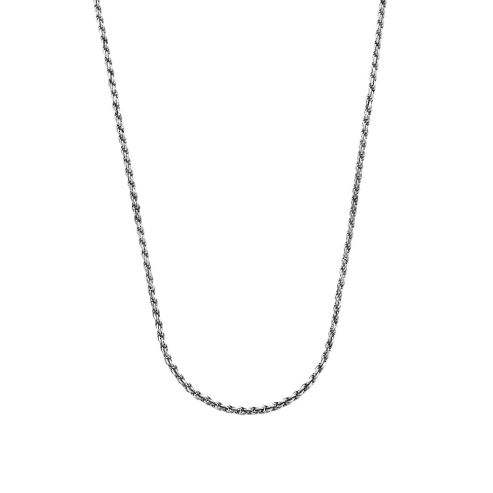 Deze prachtige Rebel & Rose ketting is gemaakt van zilver 925 en heeft een subtiele dikte van 2mm en een lengte van 50cm. De unisex stijl maakt het geschikt voor zowel mannen als vrouwen. Draag deze ketting alleen of combineer het met andere kettingen voor een trendy look. De ketting is perfect voor dagelijks gebruik of voor een avondje uit. Laat je persoonlijke stijl stralen met deze eyecatcher!