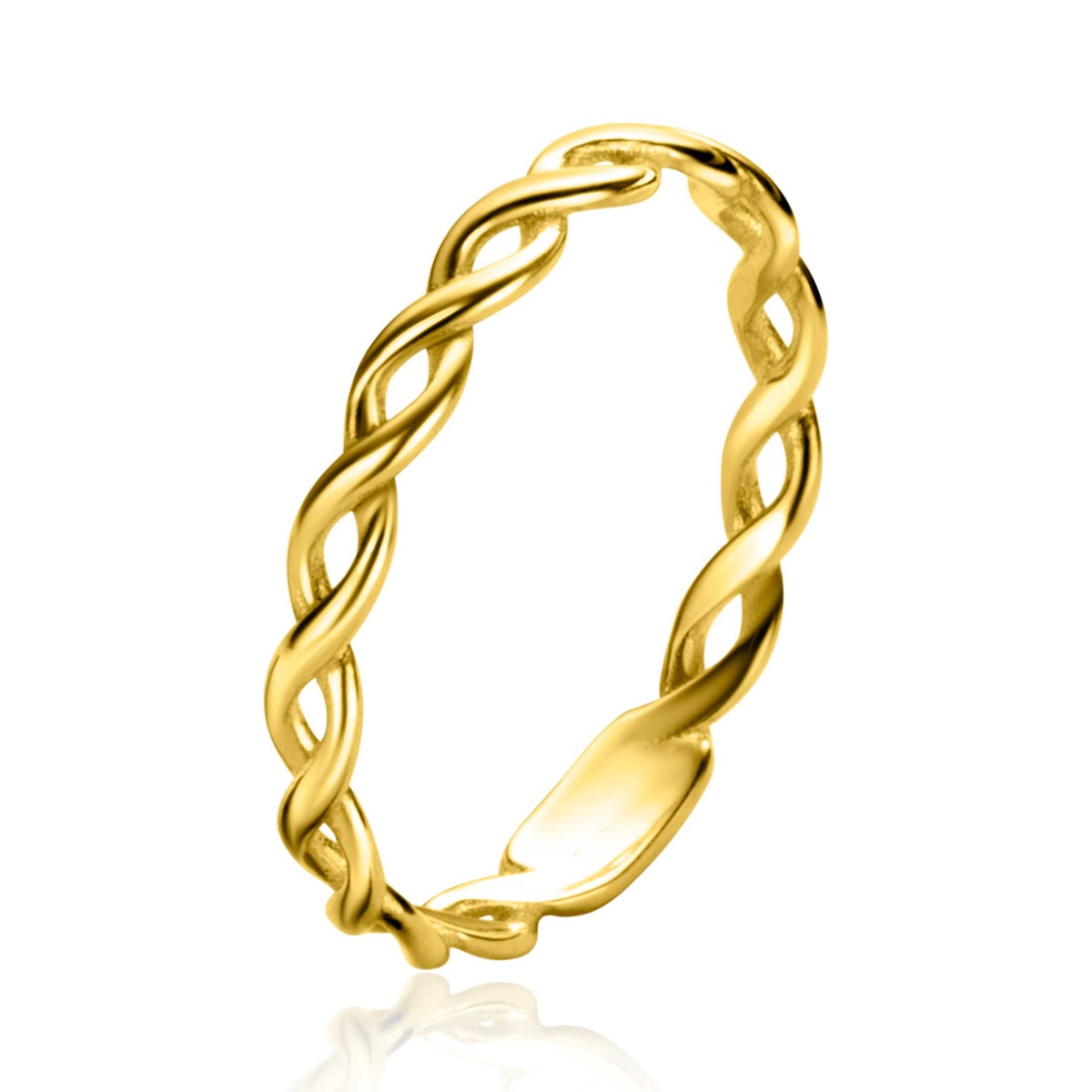 ZINZI Gold 14 karaat gouden ring Infinity van 2,5mm breed. Mooi om te combineren met andere ZINZI Gold ringen. Vervaardigd van geheel 14 karaat goud (585).
