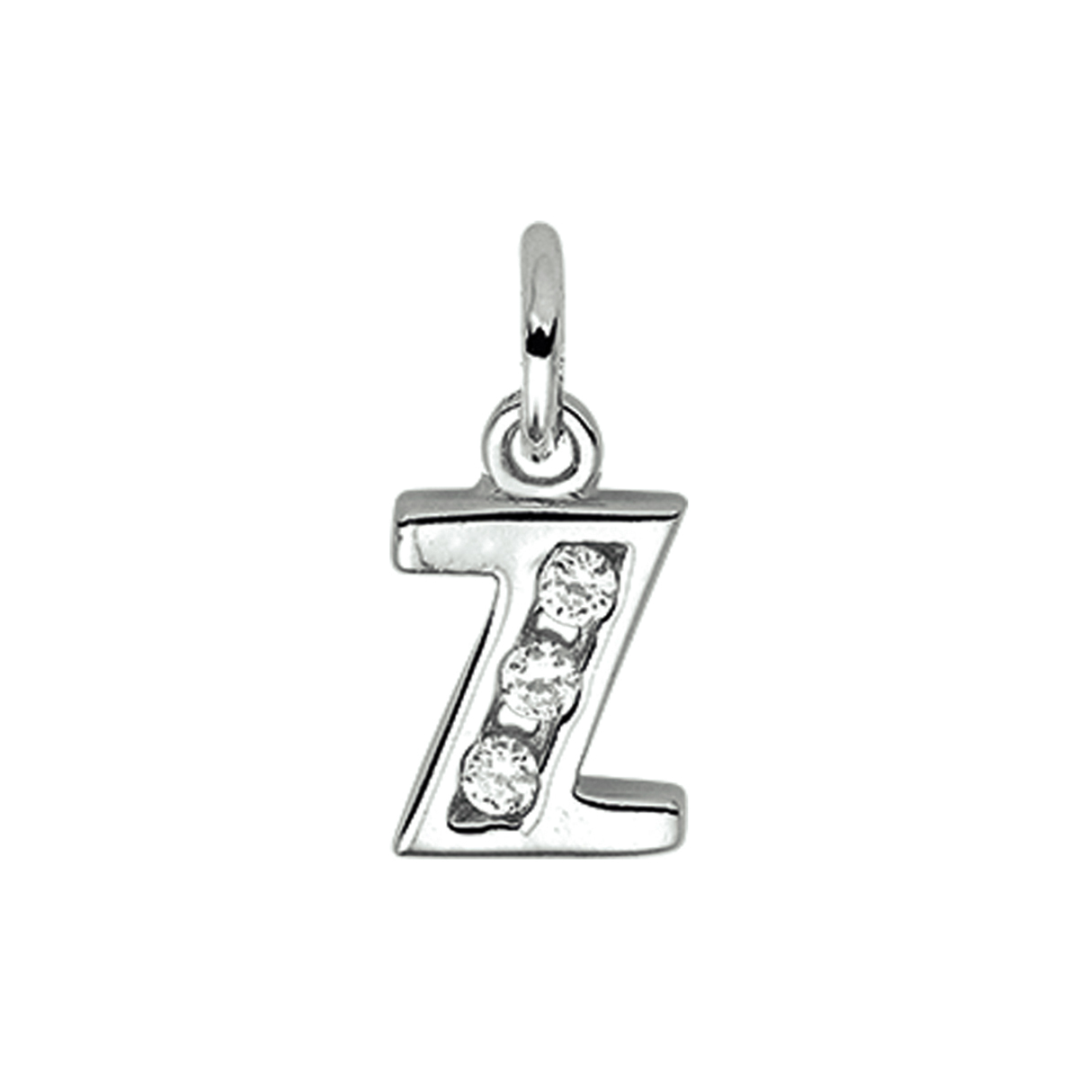 Beschrijving: Gerhodineerd zilveren hanger letter Z met een hoogte van 10mm en een breedte van 6.5mm. Uitgevoerd met een schitterende rij van zirkonia.
Uniekenummer serie: 33598
Verpakt per: 1
Doelgroep: unisex
Zetting: alliance (rail zetting)