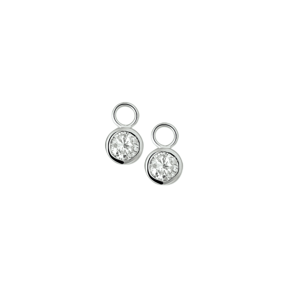 Beschrijving: Gerhodineerd zilveren creoolhangers met zirkonia, geschikt voor 3,5 mm buis.
Verpakt per: 1
Doelgroep: dames
Zetting: solitaire (kastzetting)