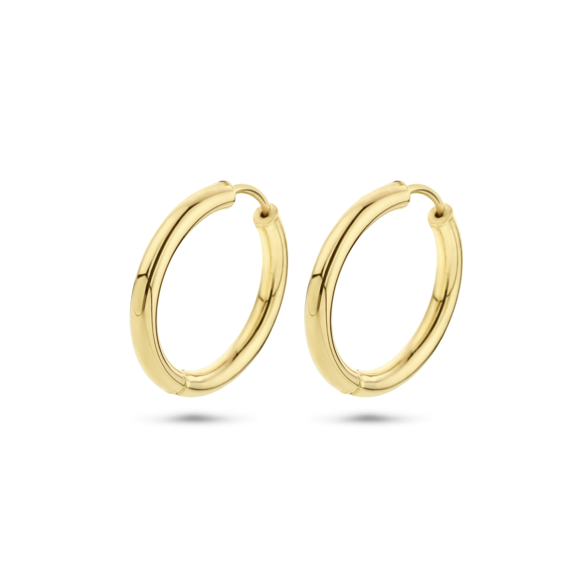 14kt geelgoud, rond 2.5x20mm