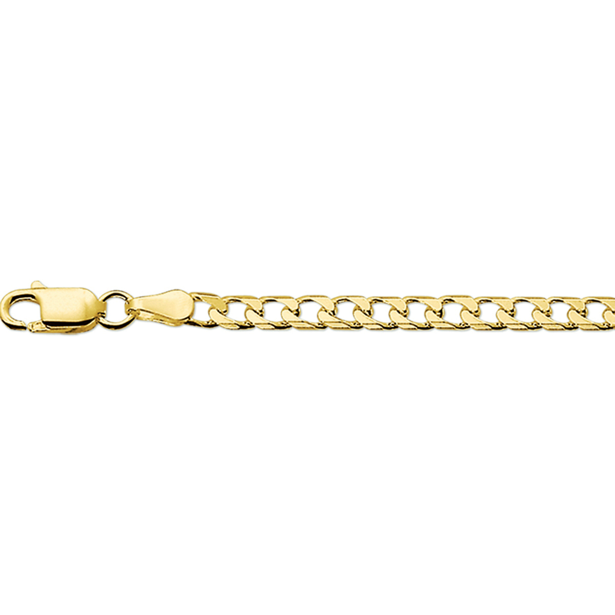 gouden gourmetcollier 4,1mm 60cm