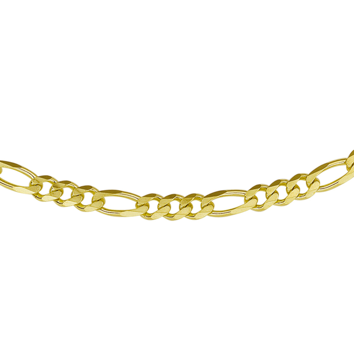 Beschrijving: Geelgouden collier met figaro schakel. 
Uniekenummer serie: 27172
Verpakt per: 1
Doelgroep: heren
Breedte: 4.6 mm
Langste lengte: 50 mm