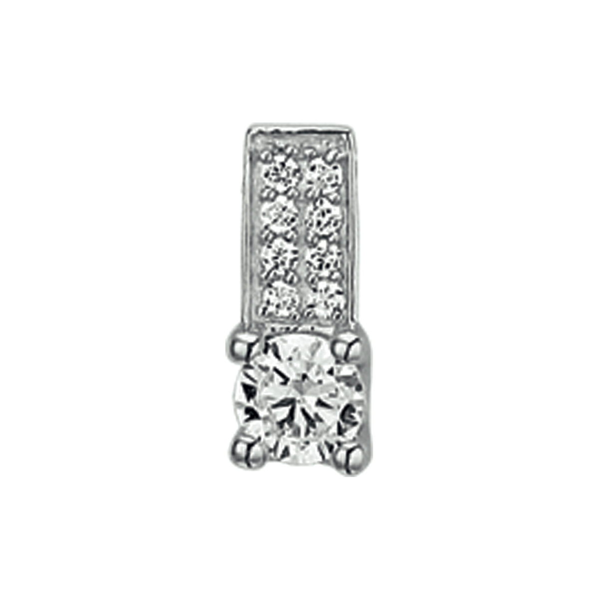 Beschrijving: Gerhodineerd zilveren hanger met zirkonia.
Verpakt per: 1
Doelgroep: dames
Breedte: 5 mm
Hoogte: 12 mm
Zetting: pave (chatonzetting)