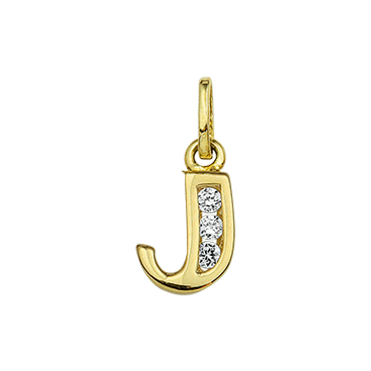 Beschrijving: Creeer een heel persoonlijk collier met deze zirkonia letter hanger. Kies de initialen van een dierbare je geliefde of misschien wel gewoon die van jezelf! Details: Geelgouden hanger met de letter J en een afmeting van 11x6.5mm.