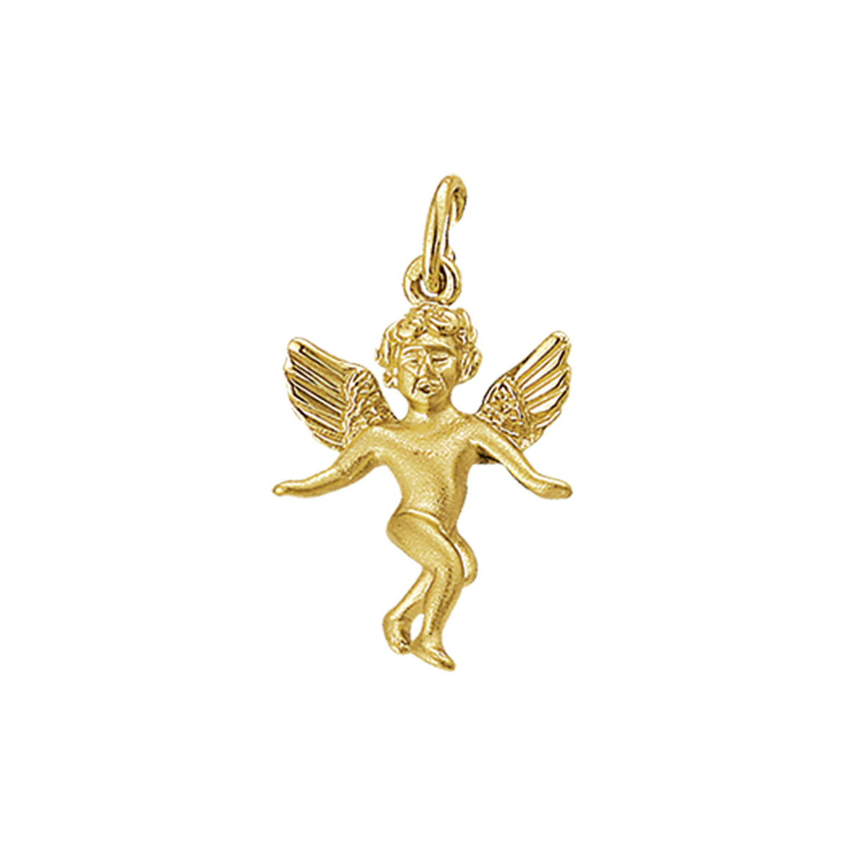 14k gouden hanger in vorm van een engel