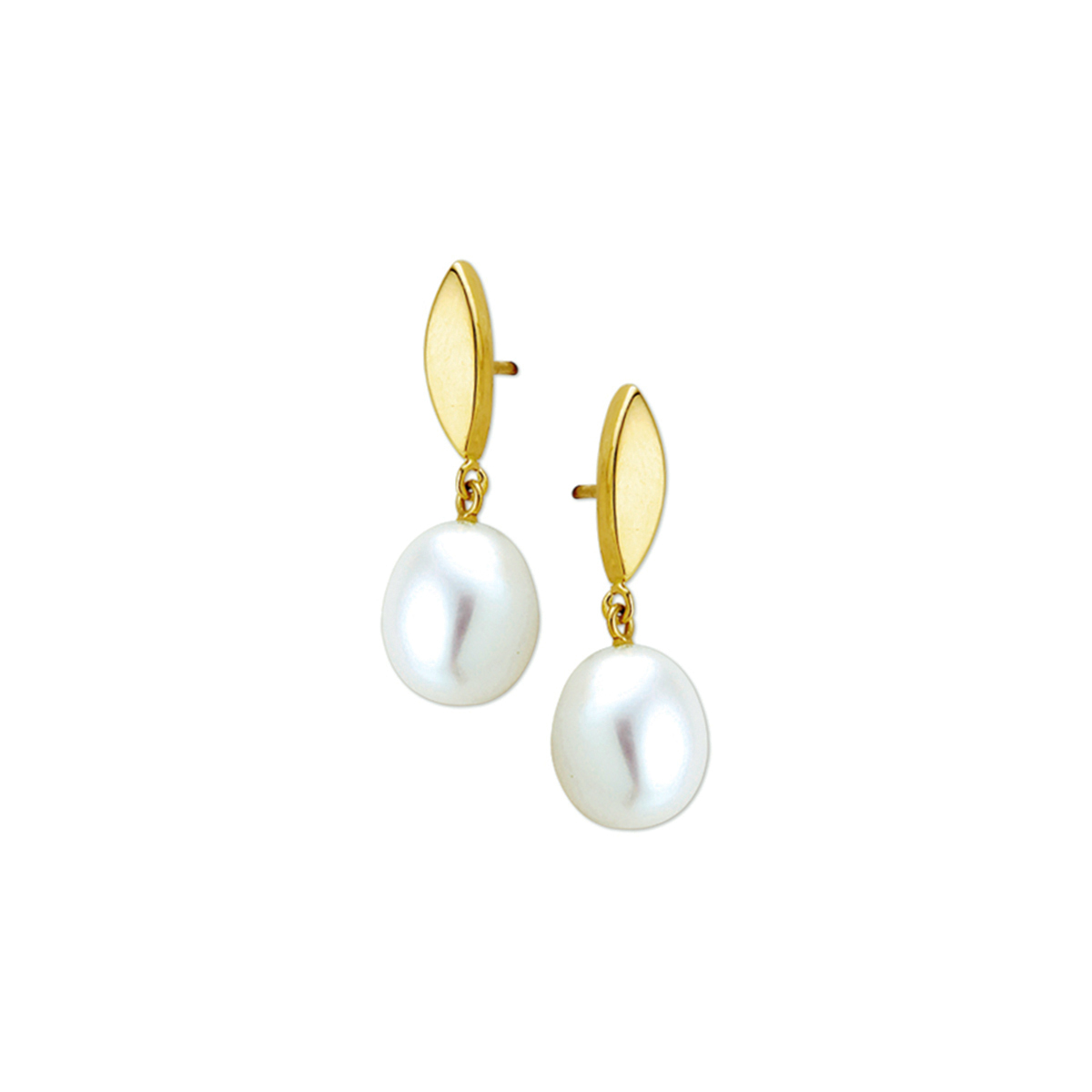 Beschrijving: Geelgouden oorhangers met zoetwaterparel. 
Verpakt per: 1
Doelgroep: dames
Breedte: 8 mm
Hoogte: 24 mm