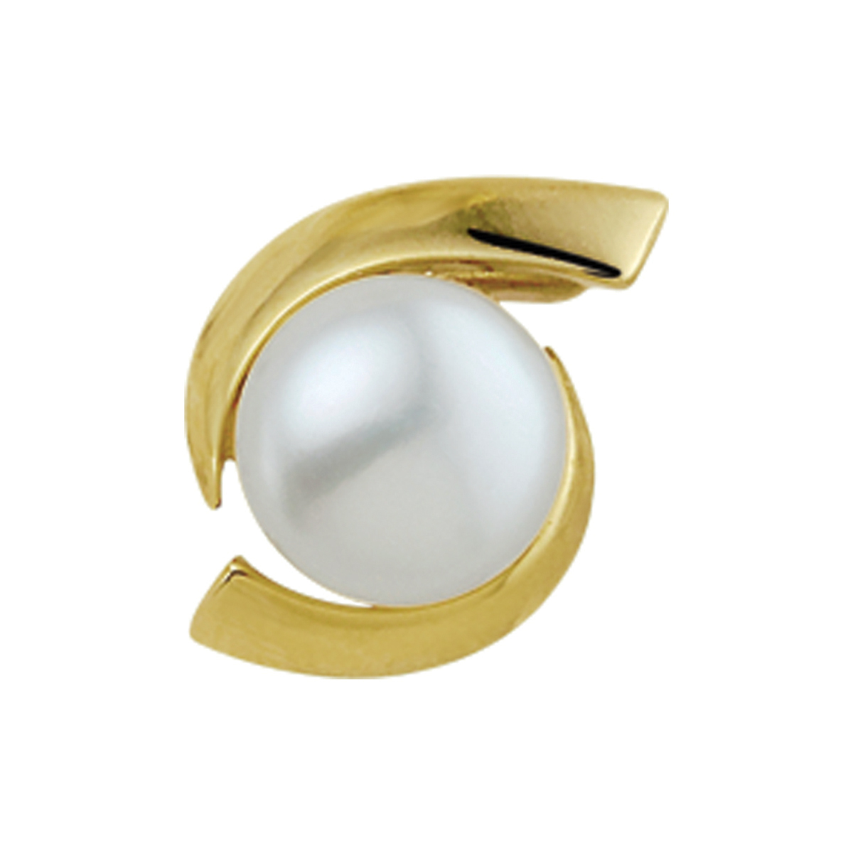 Beschrijving: Geelgouden hanger met zoetwaterparel. 
Verpakt per: 1
Doelgroep: dames
Breedte: 11.5 mm
Hoogte: 16 mm