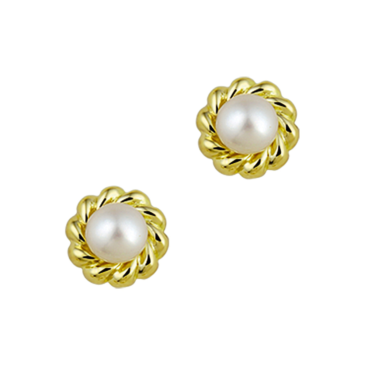 Beschrijving: Geelgouden oorknoppen met zoetwaterparel. 
Verpakt per: 1
Doelgroep: dames