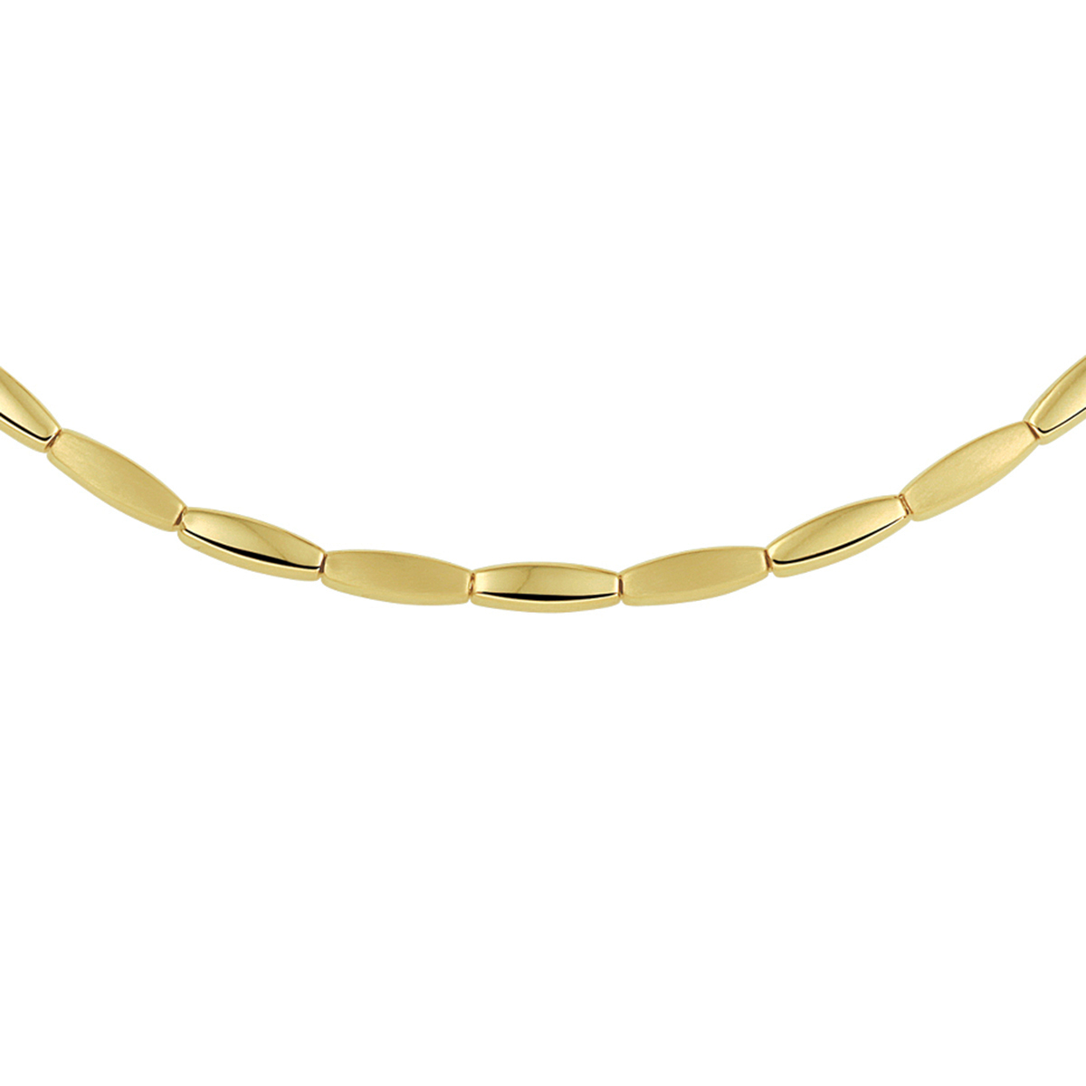 14.kt gouden schakel collier dames 45 cm 