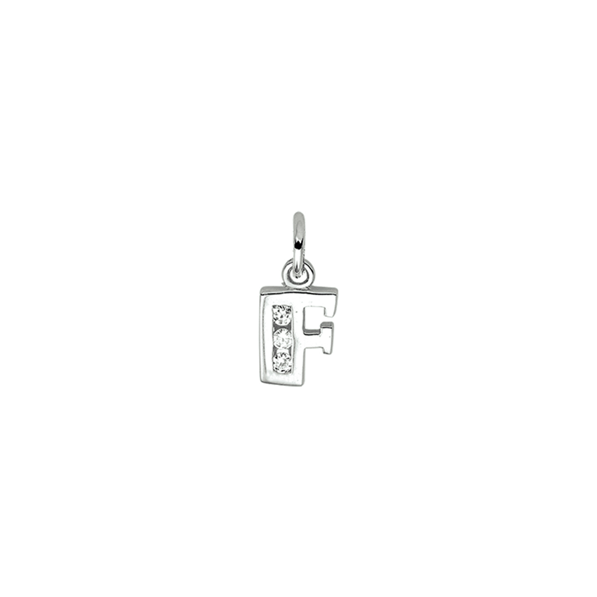 
Zilveren hanger letter F met zirkonia
Zetting: alliance (rail zetting)