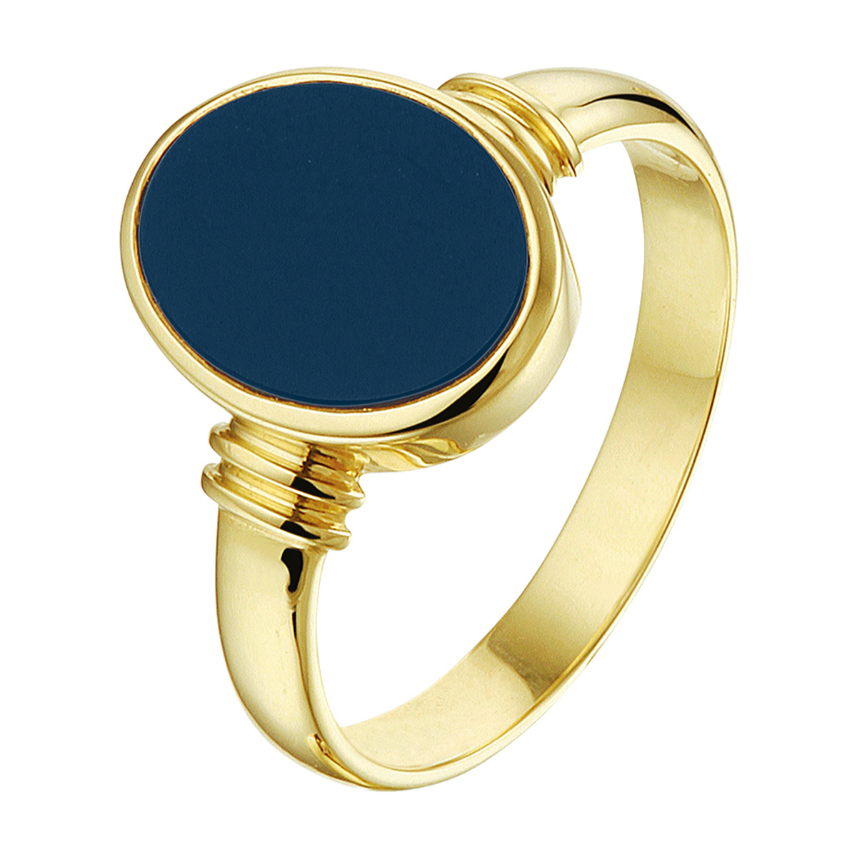 De ring is gemaakt van geelgoud en is goudkleurig. Het is een sieraad voor dames.