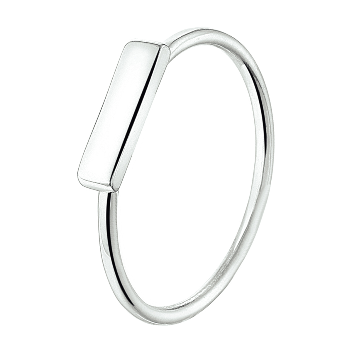 Zilveren damesring met een balkje de ring heeft een afmeting van 2.5 x 10mm en heeft een trendy uitstraling. De ring is perfect te combineren met identiek gevormde sieraden uit onze collectie zo maak je er zo een elegante set van! De ring is afgewerkt met een rhodiumlaag die het sieraad beschermt tegen krassen en slijtage voor een langdurige glans.