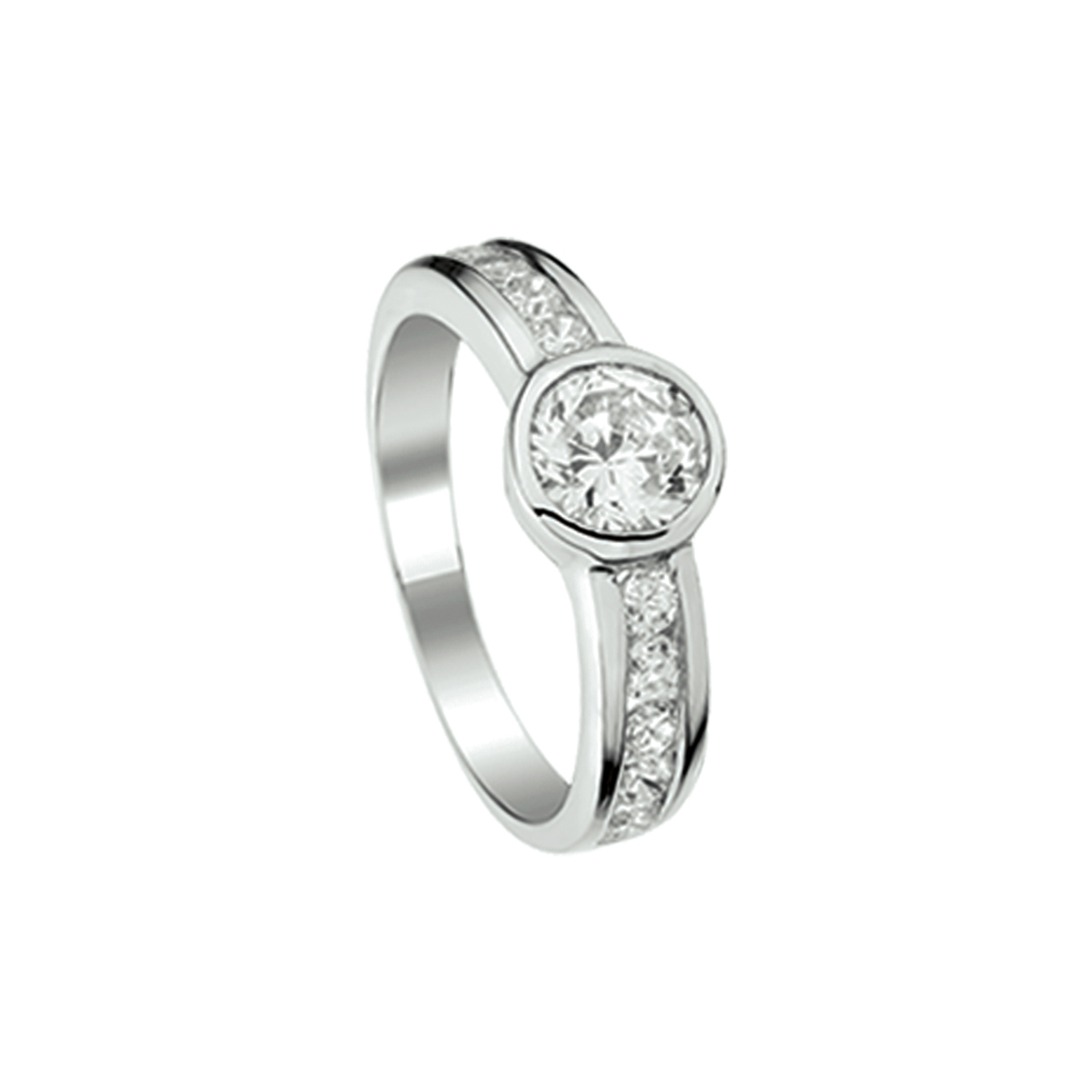 Beschrijving: Gerhodineerd zilveren ring van 6.4mm breed en uitgevoerd met een briljant geslepen zirkonia in een stevige zetkast en luxe rijzetting. De ring heeft een luxe design en is verkrijgbaar in verschillende maten. Tip: Door het design is deze ring gemakkelijk te combineren met andere sieraden uit onze collectie of uit je eigen stash!. Perfect kado voor jonge meiden die willen stralen met trendy sieraden! INFO: Gerhodineerd zilver is door de rhodiumlaag beter bestand tegen verkleuren en krassen.
Uniekenummer serie: 37467
Verpakt per: 1
Doelgroep: meisjes
Ringmaat: 17.25 mm (54)
Breedte: 6.4 mm
Zetting: entourage (rijzetting)