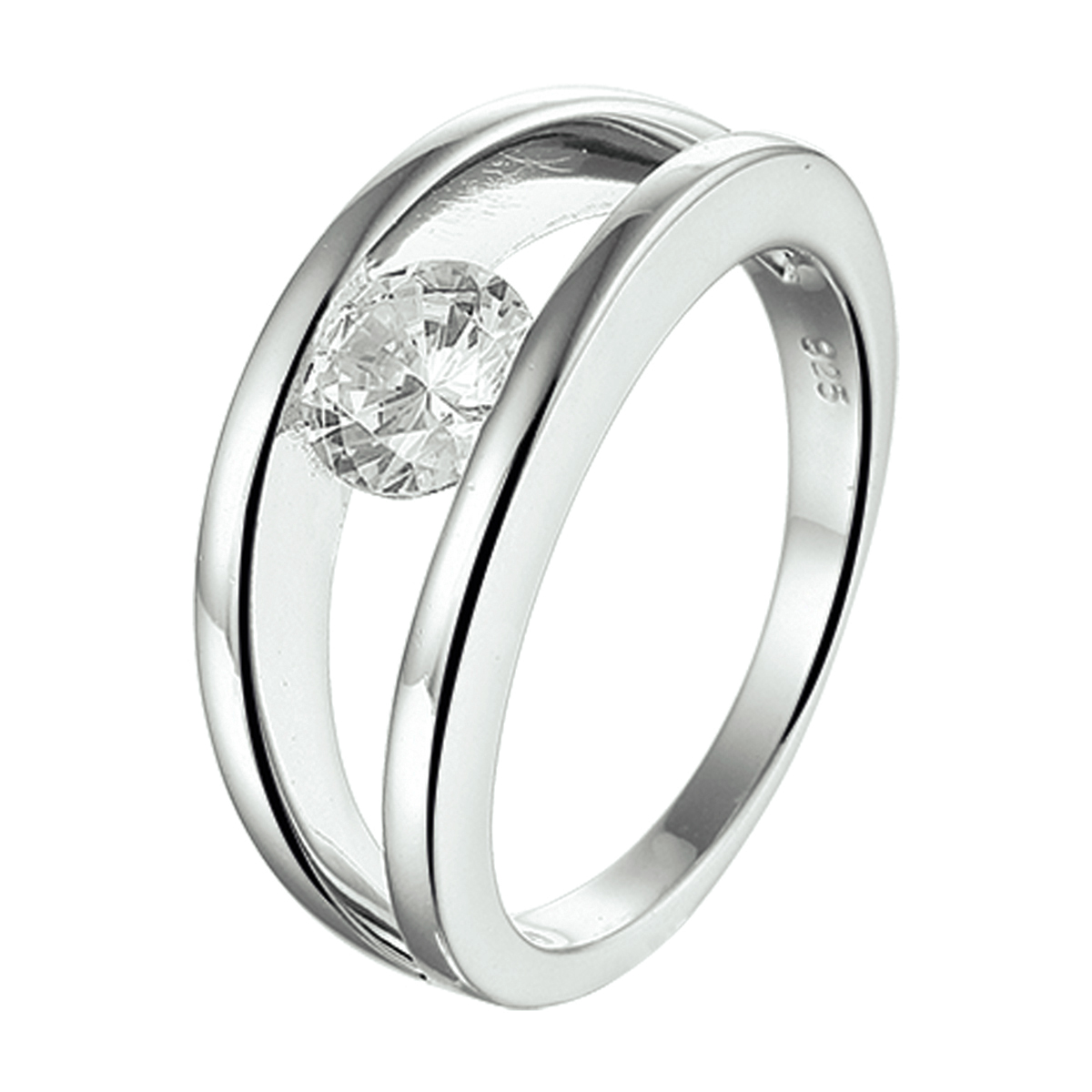 Beschrijving: Gerhodineerd zilveren ring met zirkonia.
Uniekenummer serie: 36827
Verpakt per: 1
Doelgroep: dames
Ringmaat: 17.25 mm (54)
Breedte: 8.5 mm
Zetting: solitaire (span zetting)