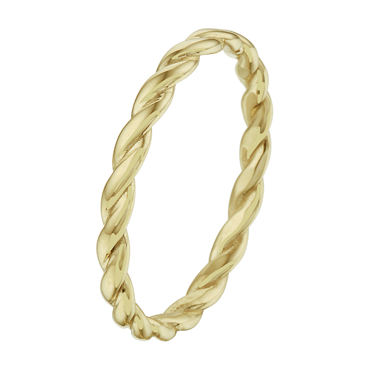 14k Geelgouden aanschuifring. De ring heeft een breedte van 2.5mm.