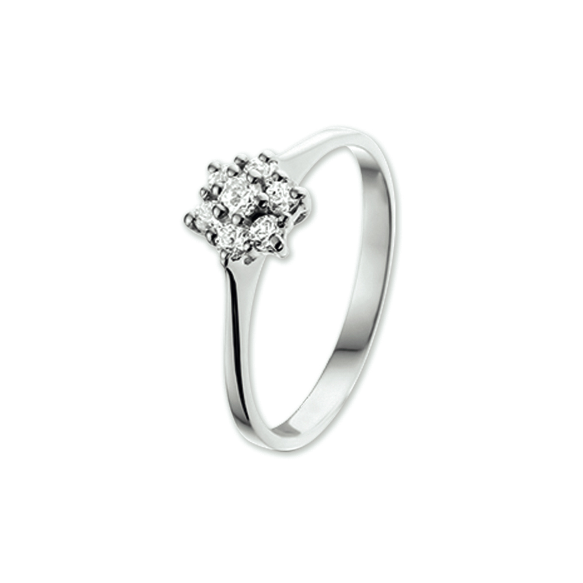 Beschrijving: Witgouden ring met zirkonia.
Uniekenummer serie: 30347
Verpakt per: 1
Doelgroep: dames
Ringmaat: 16.50 mm (52)
Zetting: entourage