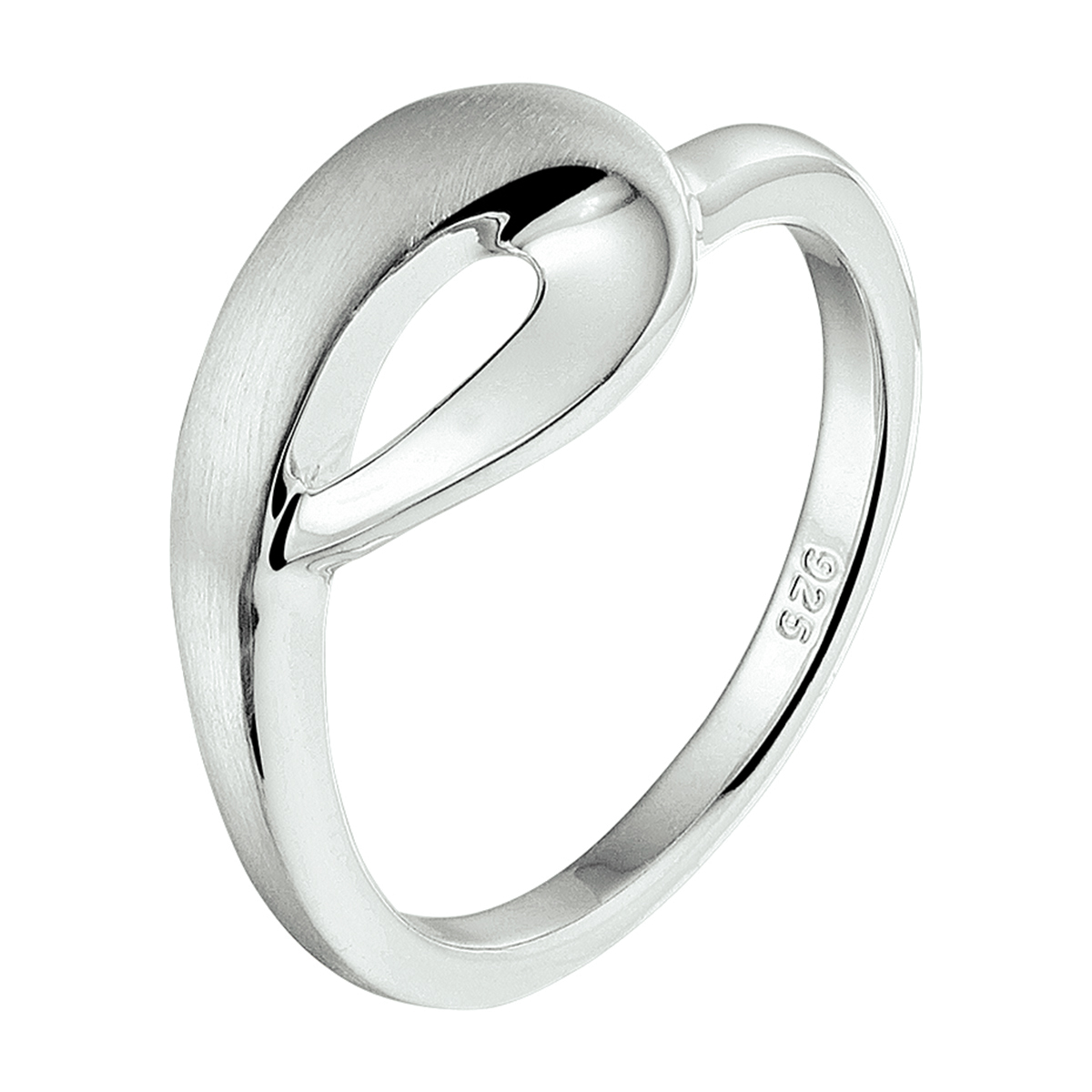 Stijlvolle gerhodineerd zilveren ring met een breedte van 9mm. De ring is perfect te combineren met identiek gevormde sieraden uit onze collectie waarmee je een chique set kunt maken. Info: Gerhodineerd zilver is door de rhodiumlaag beter bestand tegen verkleuren en krassen.