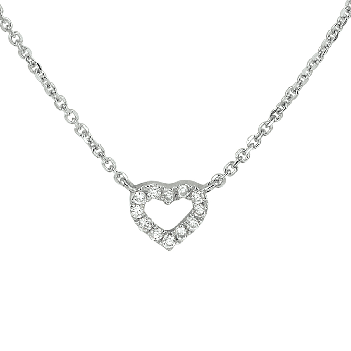 Beschrijving: Witgouden collier met hart van diamant 0.05 ct. Met draaglengtes van 41 43 en 45cm en de schakelbreedte is 1.0mm.
Verpakt per: 1
Doelgroep: dames
Breedte: 5 mm
Kortste lengte: 41 mm
Langste lengte: 45 mm
Hoogte: 5.5 mm