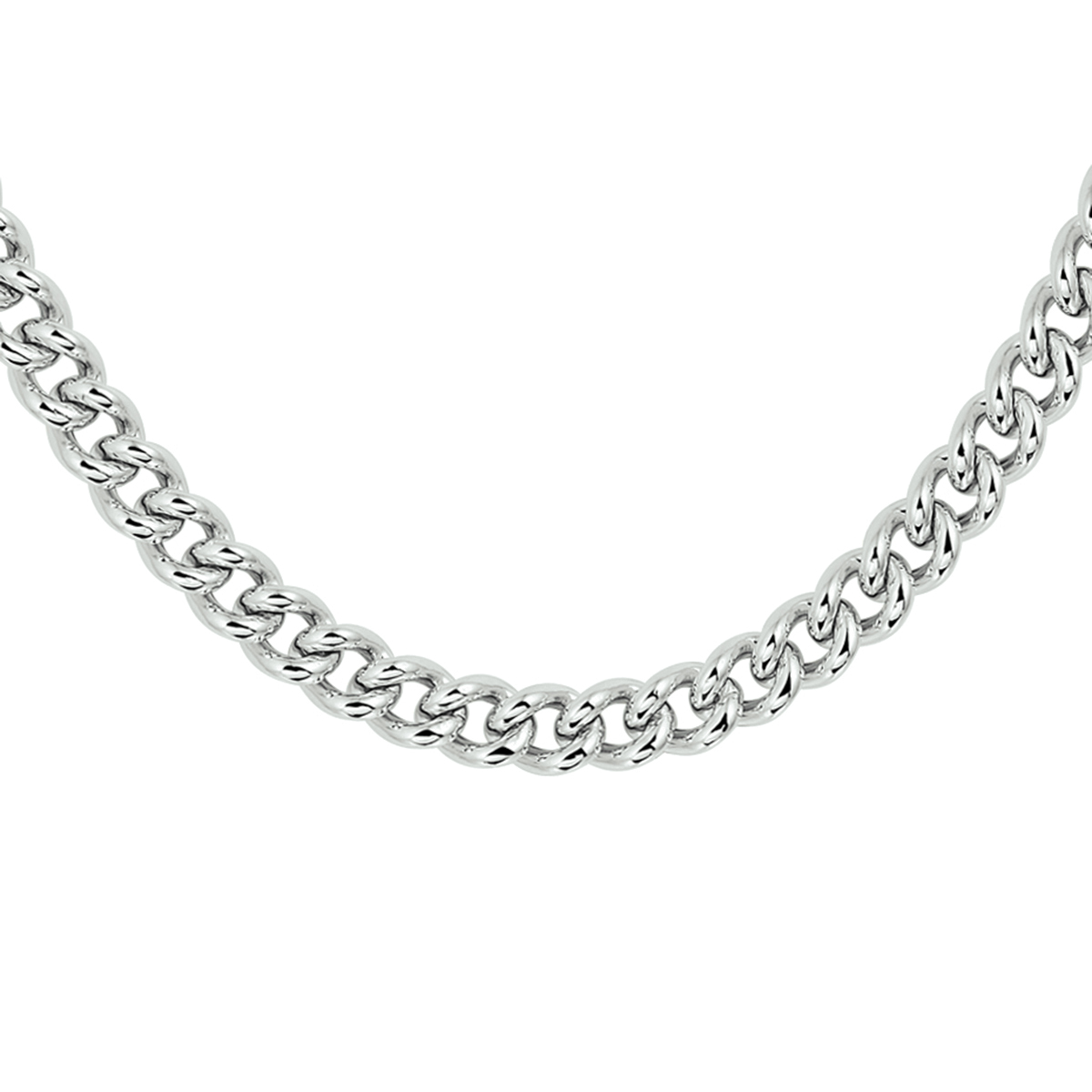 Beschrijving: Stoer gerhodineerd zilveren collier met een gourmet schakel. Het collier heeft een schakelbreedte van 7,1mm en draaglengte van 45cm. Uitgevoerd met een stevige karabijn sluiting. Info: Gerhodineerd zilver is door de rhodiumlaag beter bestand tegen verkleuren en krassen.