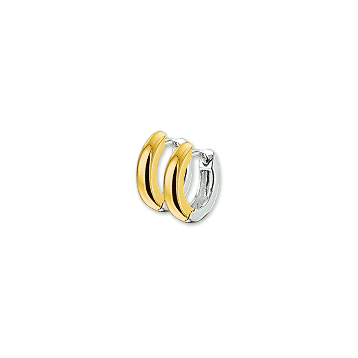14krt Bicolor Creolen 13mm