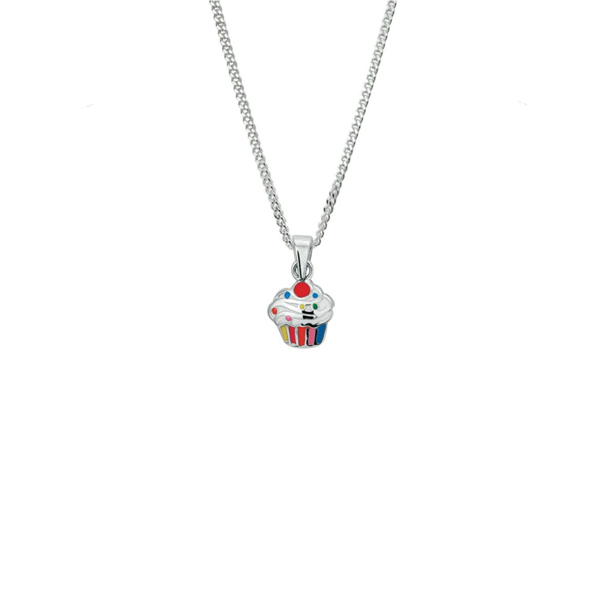 Deze prachtige zilveren cupcake hanger is gemaakt van gekleurd emaille en is een uniek sieraad dat direct in het oog springt. De hanger is perfect voor dagelijks gebruik of voor speciale gelegenheden. Draag het met een eenvoudige ketting voor een subtiele look, of combineer het met andere hangers voor een opvallende stijl. Voeg deze unieke hanger nu toe aan je collectie!