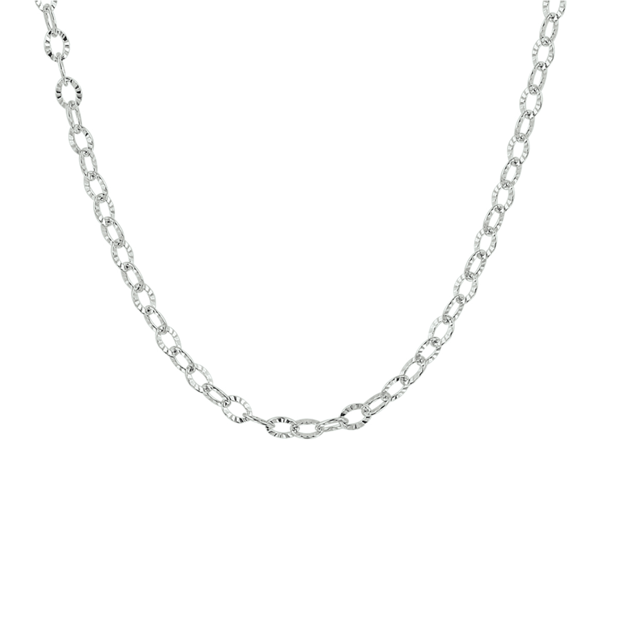 zilveren ankercollier 40-44cm. 3mm.