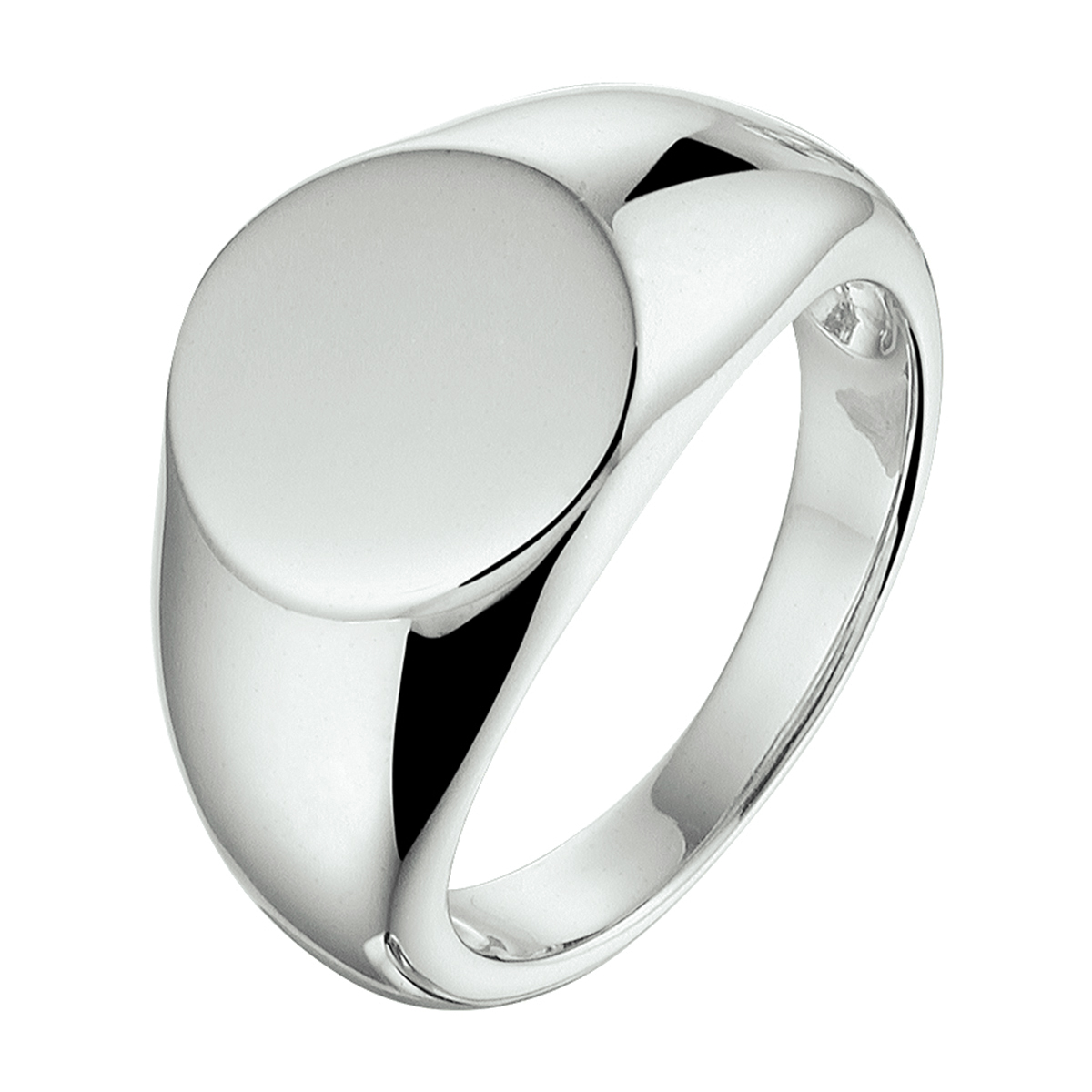 Gerhodineerd zilveren graveerring met een breedte van 11.5mm. De ring geeft je look direct een chique uitstraling. Info: Gerhodineerd zilver is door de rhodiumlaag beter bestand tegen verkleuren en krassen.