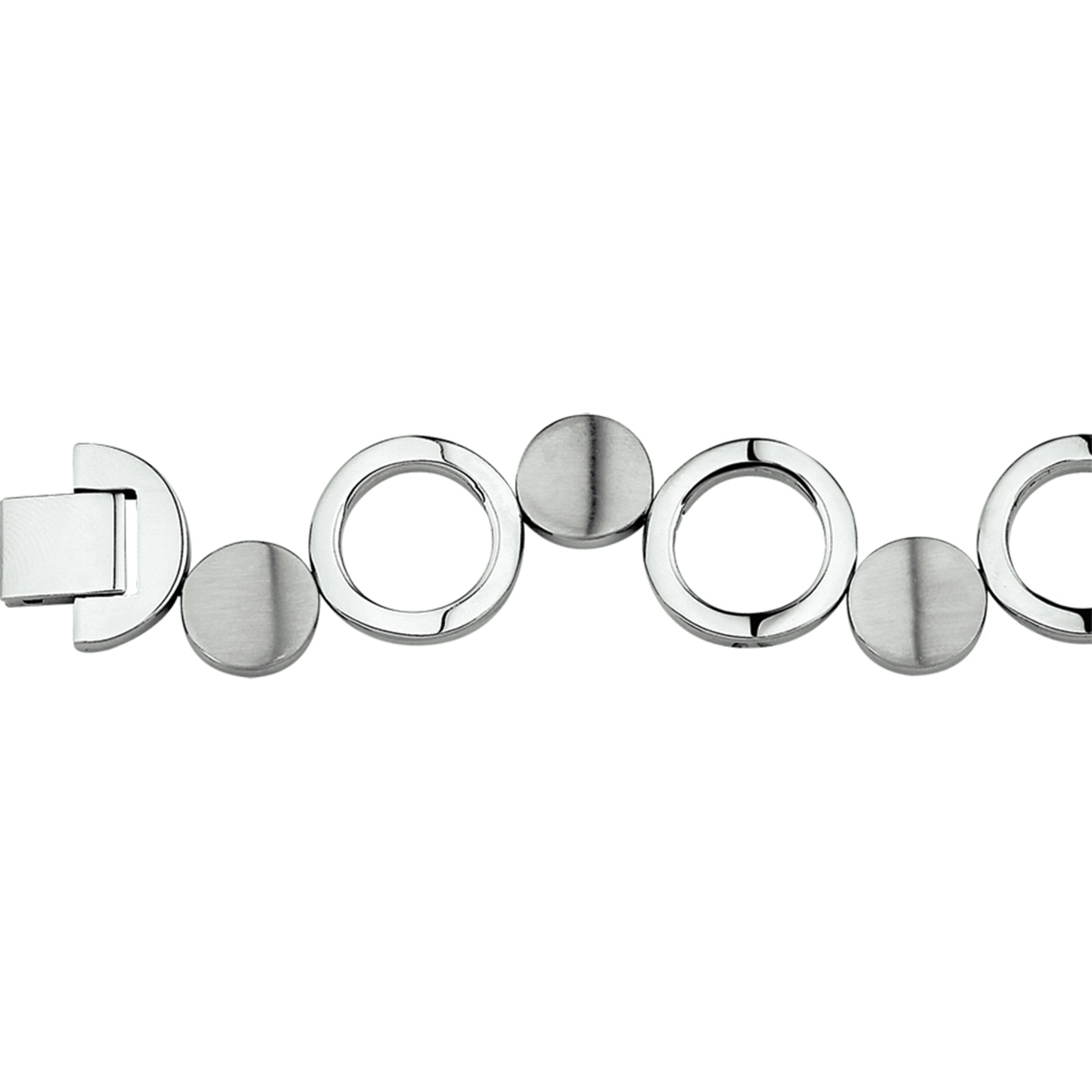 Beschrijving: Stalen armband met een poli/matte afwerking.
Verpakt per: 1
Doelgroep: dames
Breedte: 20 mm
Langste lengte: 19 mm