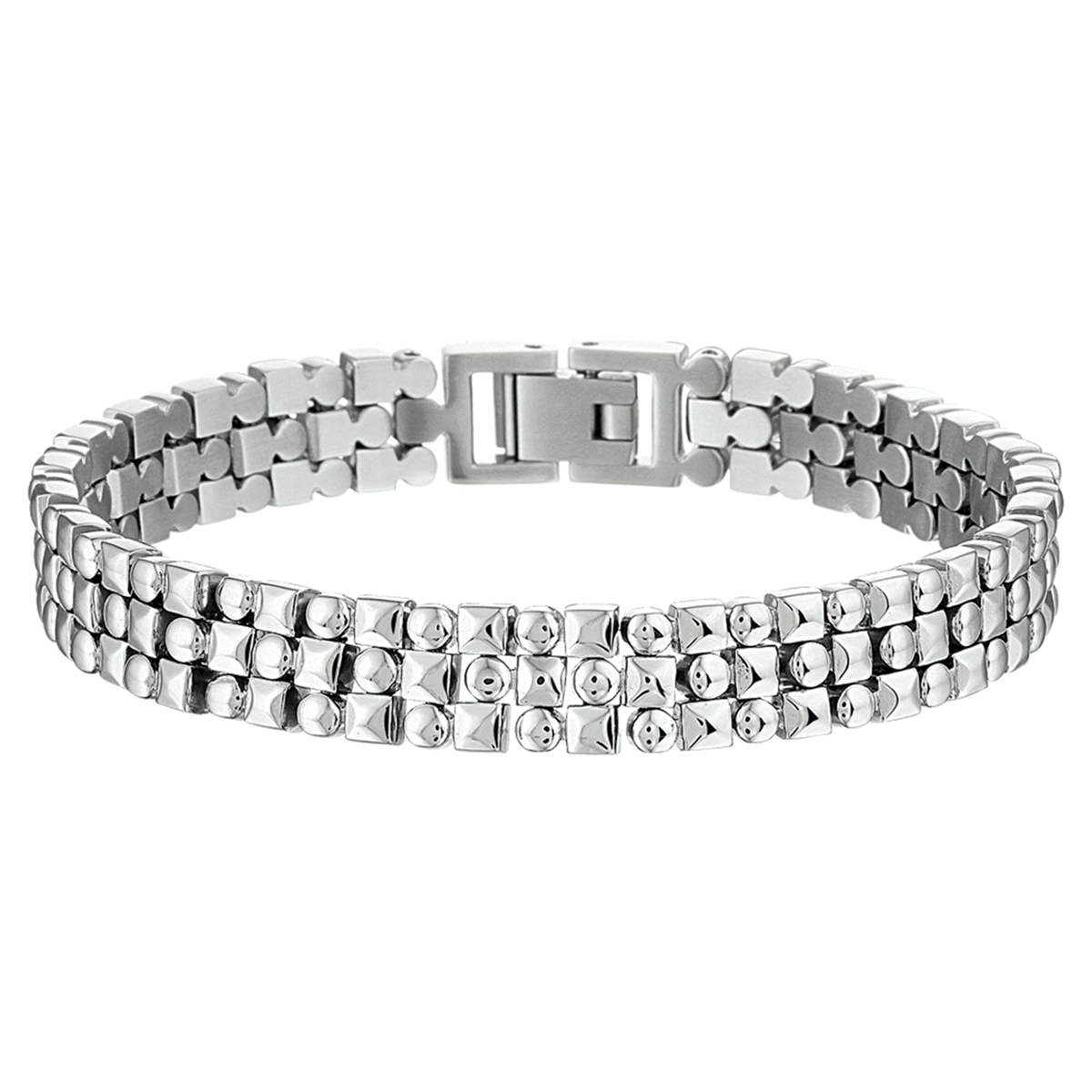 Beschrijving: Stalen armband met een poli afwerking.
Verpakt per: 1
Doelgroep: dames
Breedte: 9.5 mm
Langste lengte: 19.5 mm