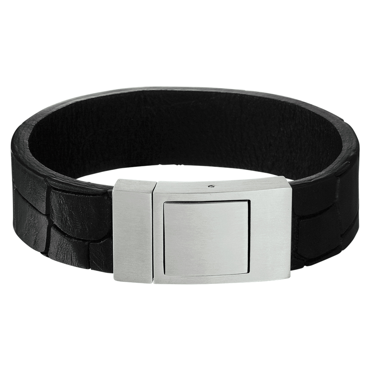 Stoer staal en leren heren armband met een lengte van 21cm en 18mm breed in de kleur zwart. Tip: Leuk om kado te doen! Maar zeker ook om te krijgen! Wenslijstje!!
Doelgroep: heren
Breedte: 18 mm
Langste lengte: 21 mm