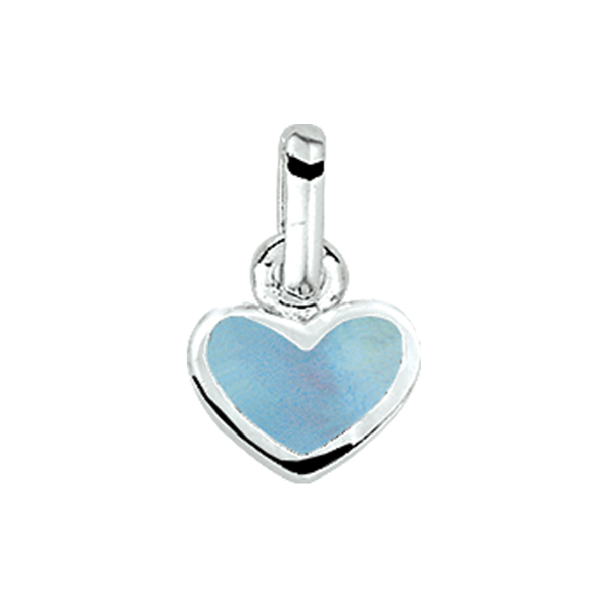 hanger hart zilver wit